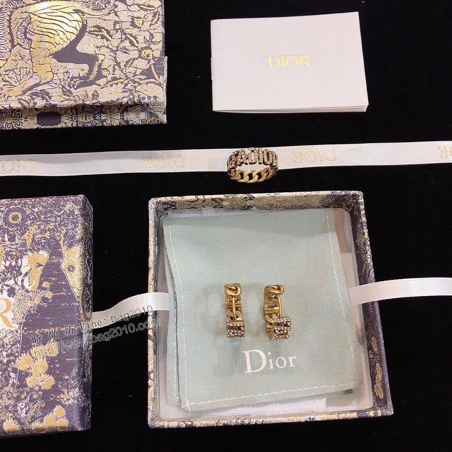 Dior飾品 迪奧經典熱銷款CD耳釘 純銀針耳環  zgd1383